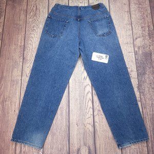 Vintage Boss Tapered Loose Blue Denim Jeans Men 34x32 Zip Hip Hop Skate Made USA